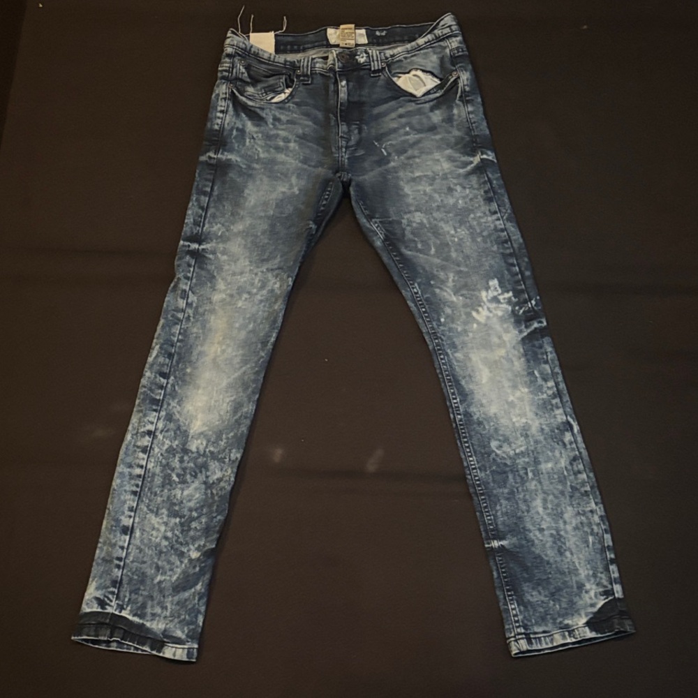 Free Planet Distressed Blue Skinny Jeans